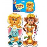 мягкие пазлы для малышей,пазлы зоопарк,пазлы vladi toys,пазли