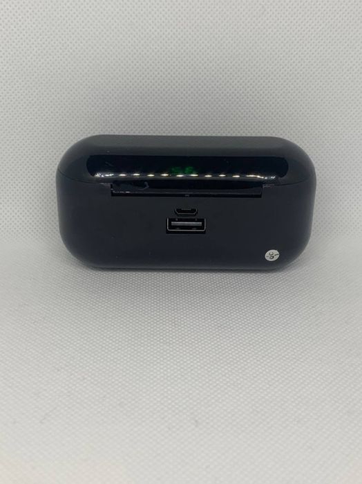 Бездротові навушники Bluetooth + powerbank чорні сенсорні TWS F9