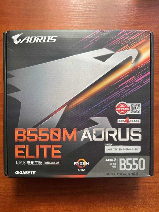 Материнська плата Gigabyte AORUS B550M Elite