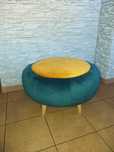 Pufa welur Velvet NOWA