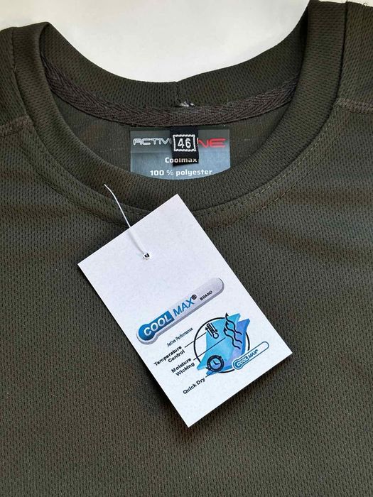 Футболка чоловіча Coolmax  потовідвідна олива +тактичні шкарпетки