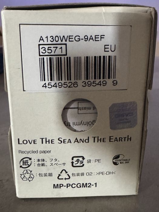 Nowy zloty zegar casio illuminator stal nierdzewna