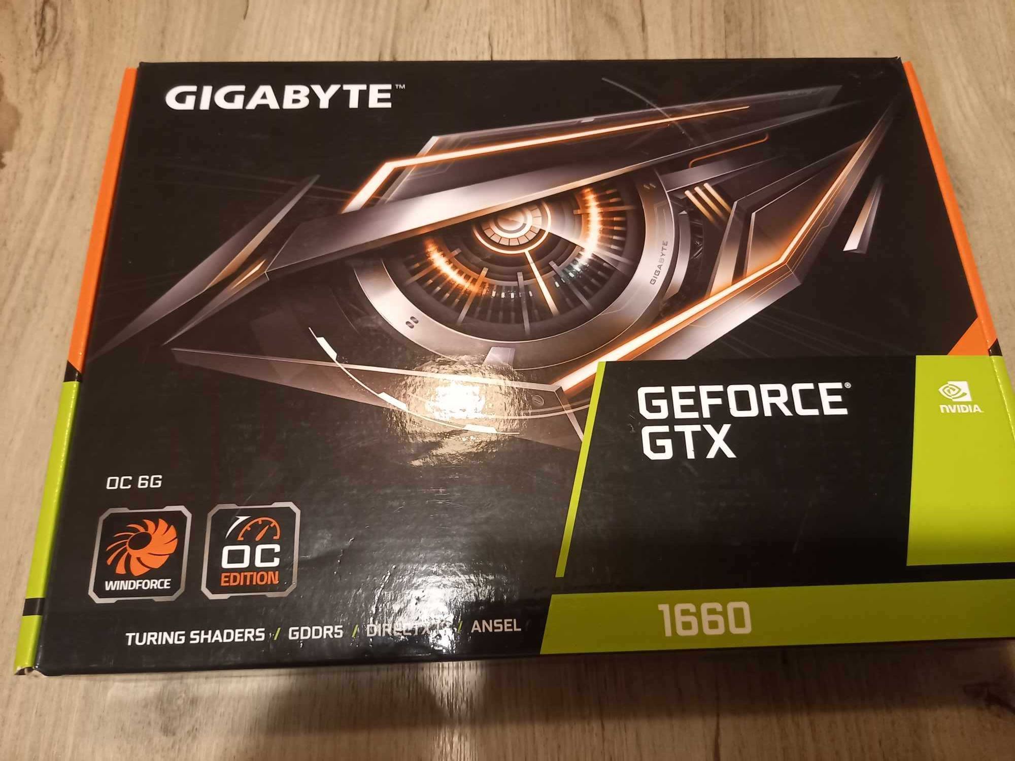 Nowa Karta graficzna GTX 1660 OC. Nieużywana, zafoliowana, pudełko