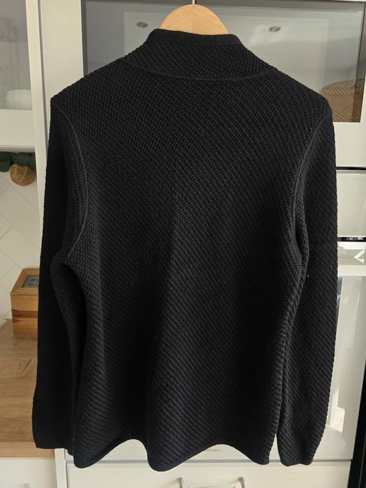 Kardigan damski wełniany merino sweter klasyczny na guziki