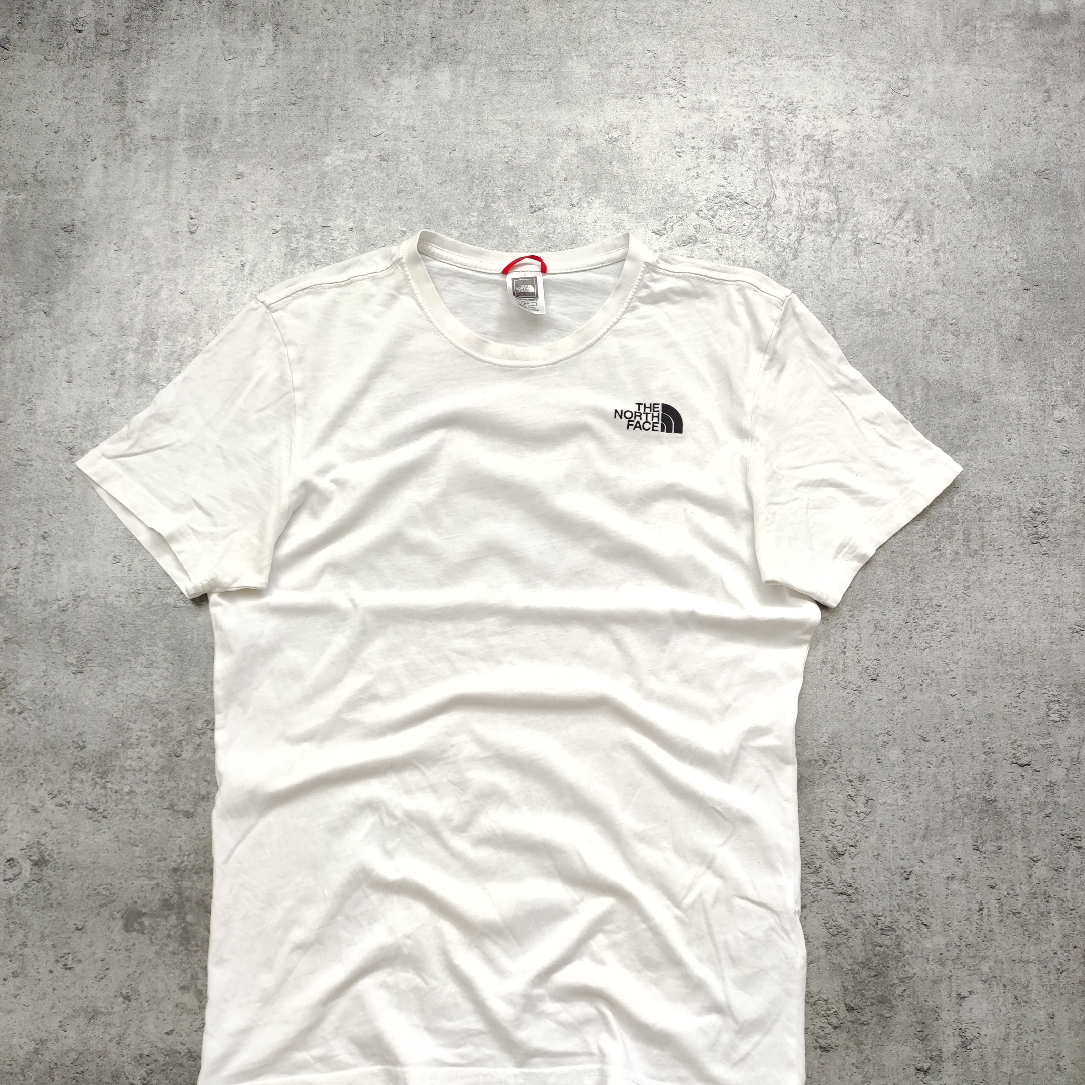 MĘSKA PREMIUM Koszulka Bawełna Trekking Logo Plecy TNF The North Face