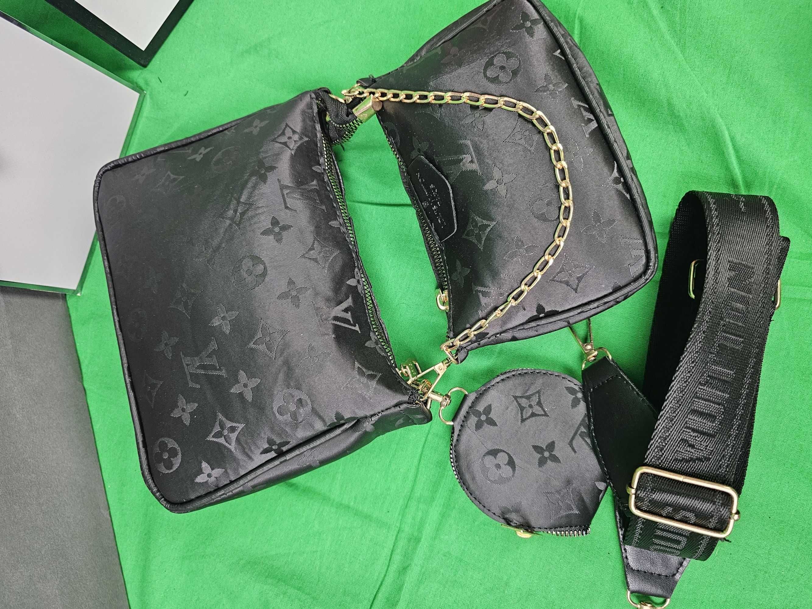 Torba damska 3w1 czarna Louis Vuitton torebka