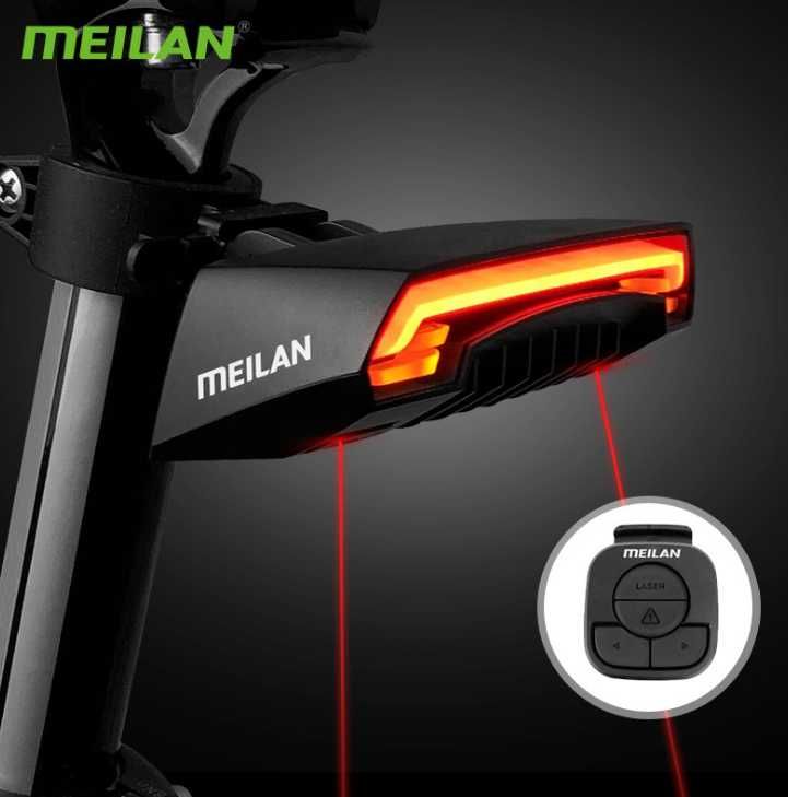 Поворотник указатель вело фонарь велосипедный Meilan X5 габарит USB