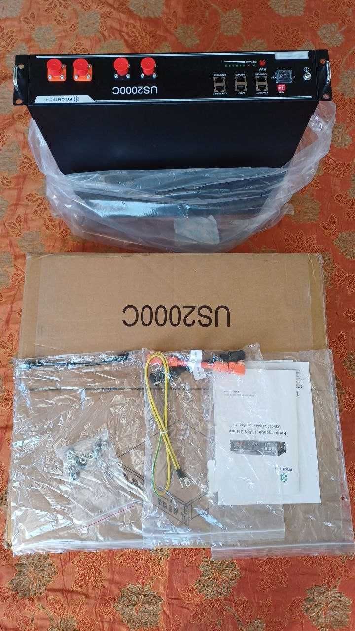 Акумуляторні батареї (акумулятори, lofepo4) Pylontech US2000C, 2 шт.