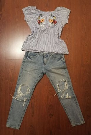 Zestaw bluzka + spodnie