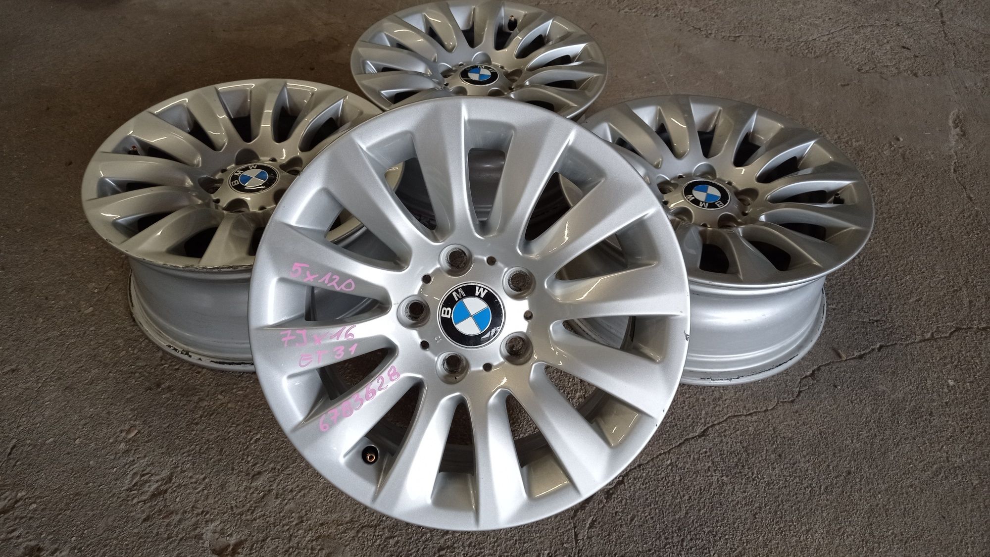 Felgi aluminiowe 7jx16 et31 5x120 BMW