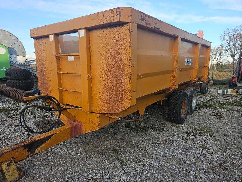 Przyczepa tandem wywrotka, skorupowa