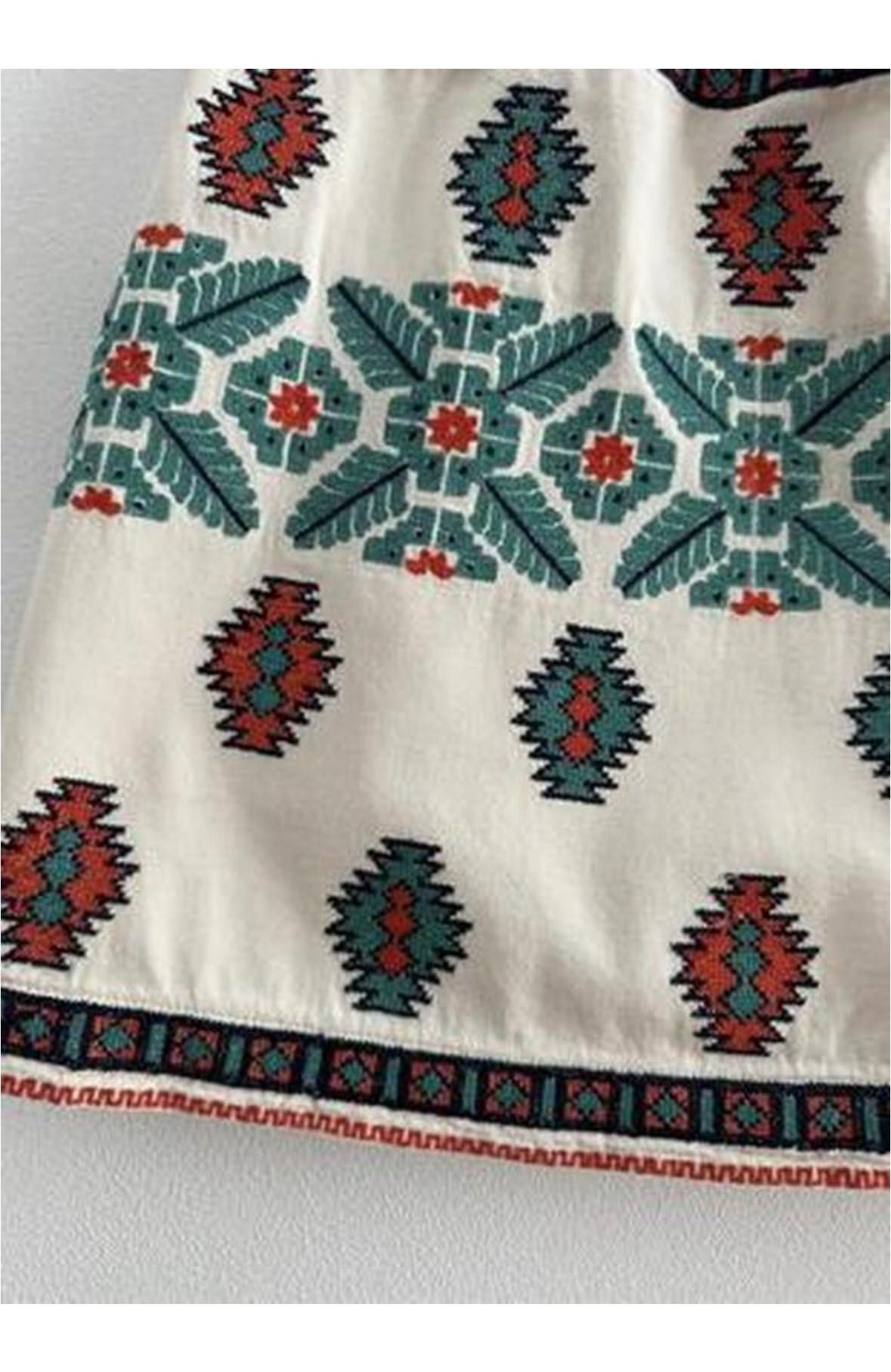 Юбка вышивка Zara
