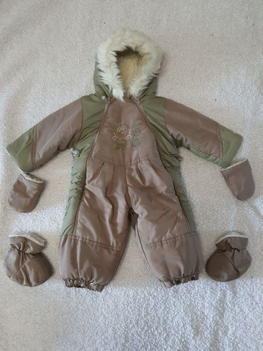 Комбінезон-трансформер зимній на овчині на 12 міс.