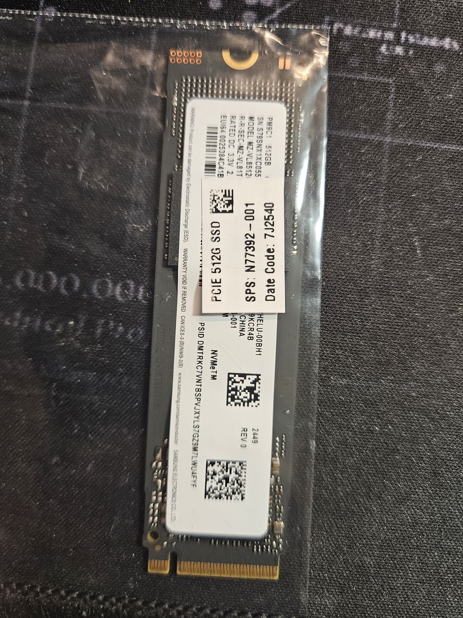 Samsung Dysk SSD M.2 512gb NVMe PCIe 4.0 x4