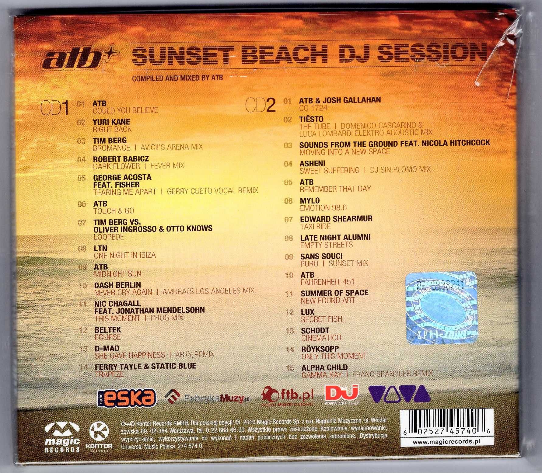 ATB - Sunset Beach DJ Session (2xCD)