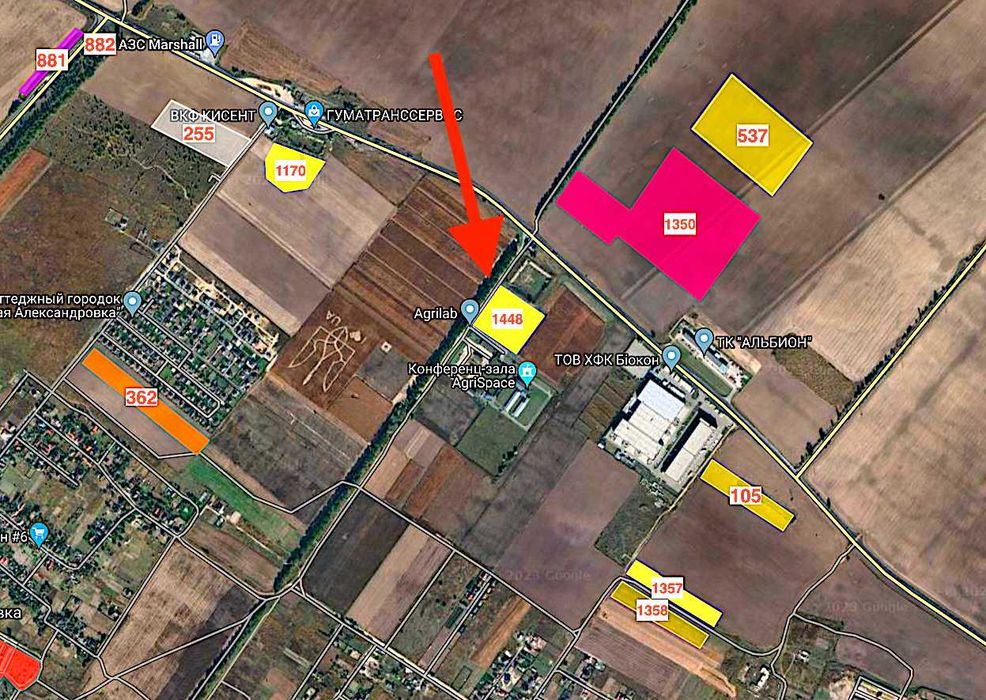 Продаж фасадної ділянки під Бiзнес вздовж траси Бориспіль - Бровари