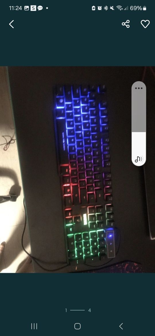 Lampka nocna bez klosza nowa plus klawiatura