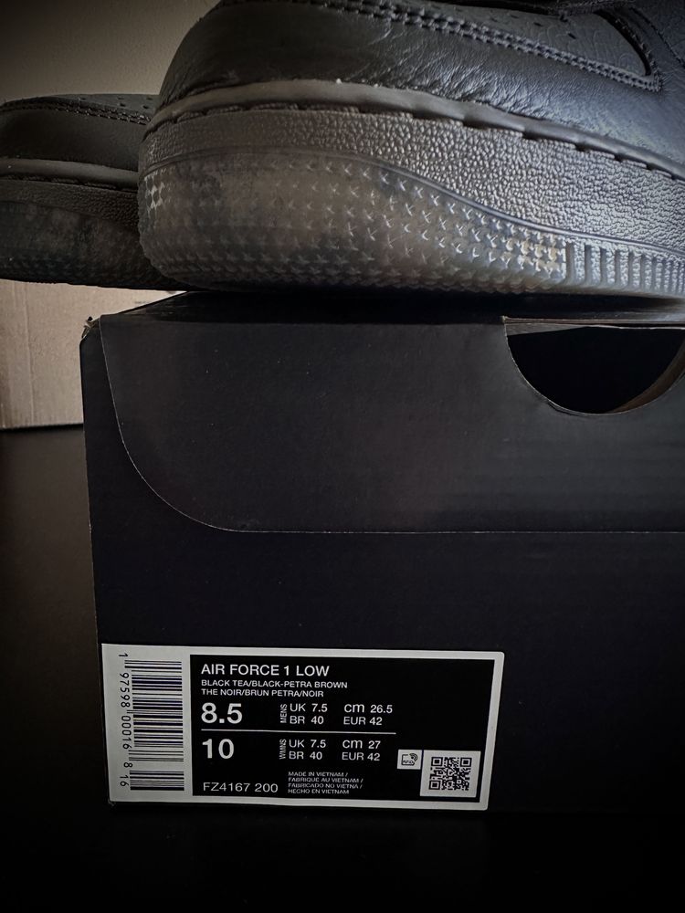 Nike air force 1 Black Tea and Petra Brown LIMITED EDITION