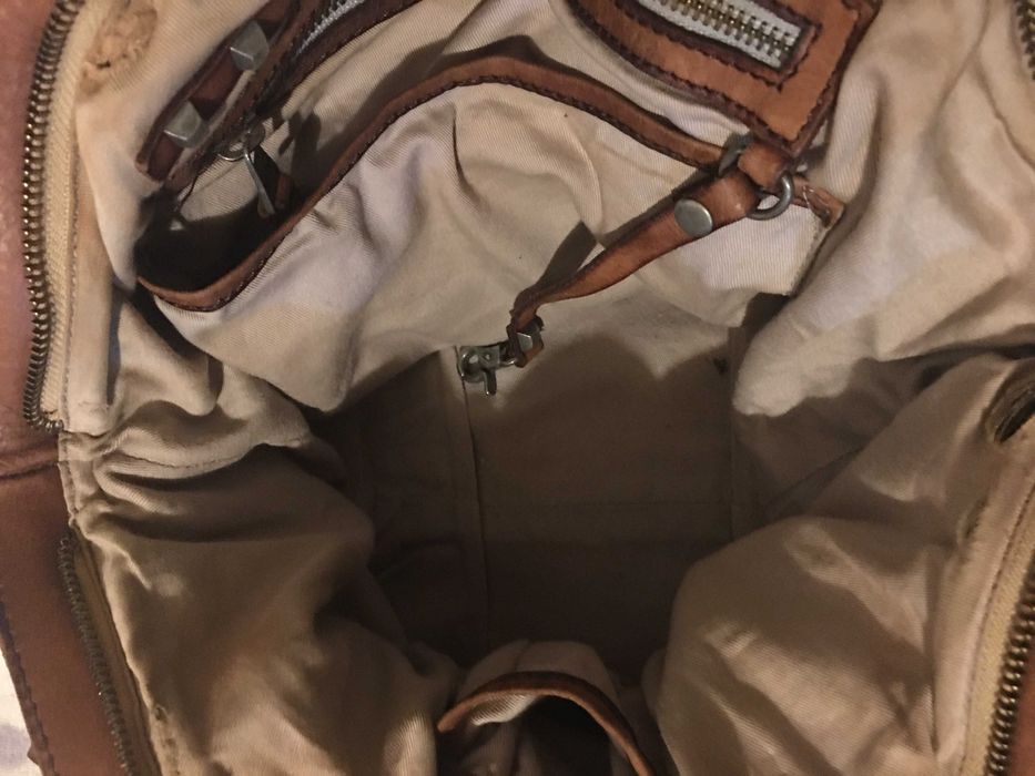 Mala Diesel vintage de cabedal