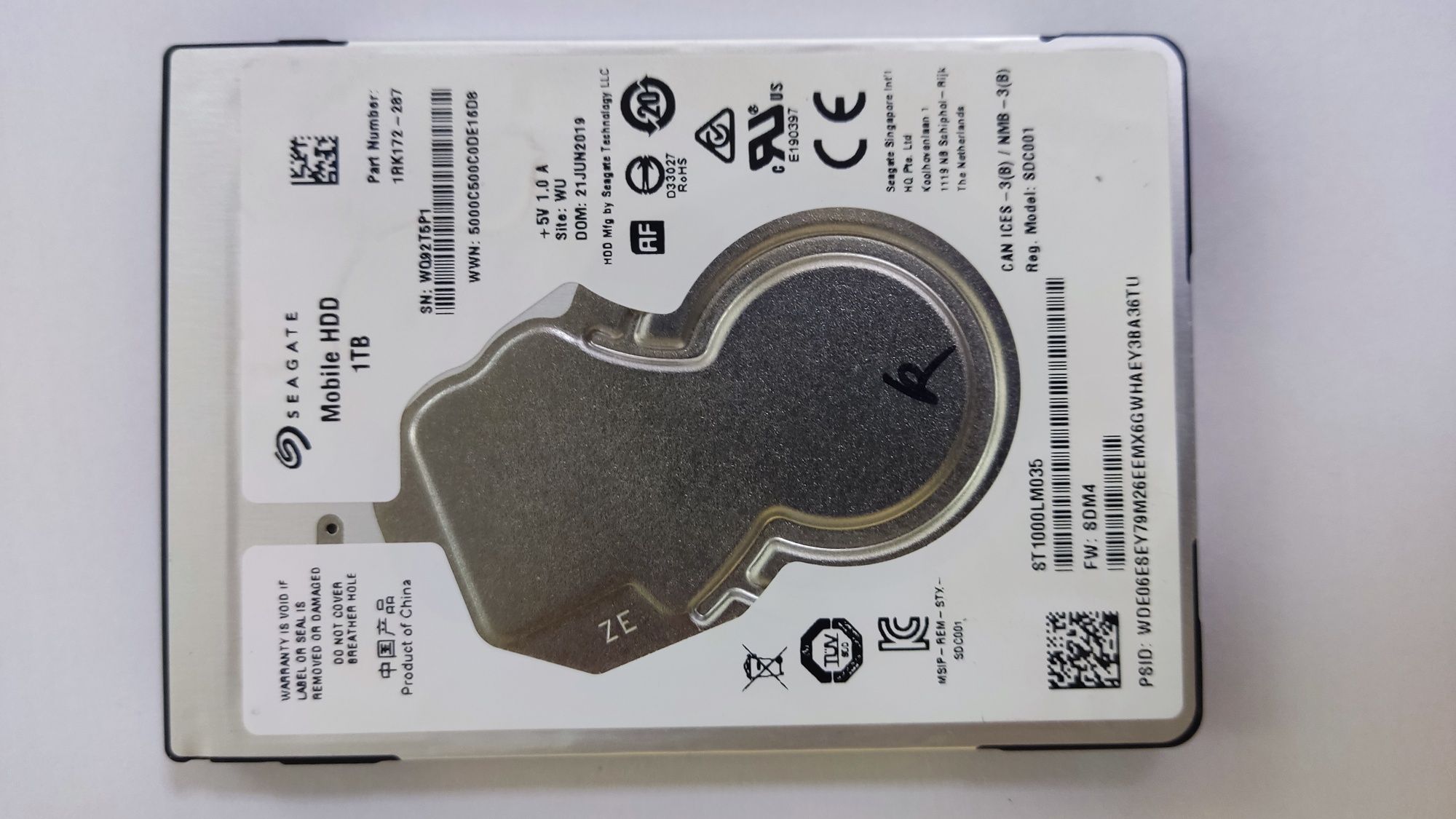Жорсткий диск/HDD, 1Tb, 2.5, б/в.