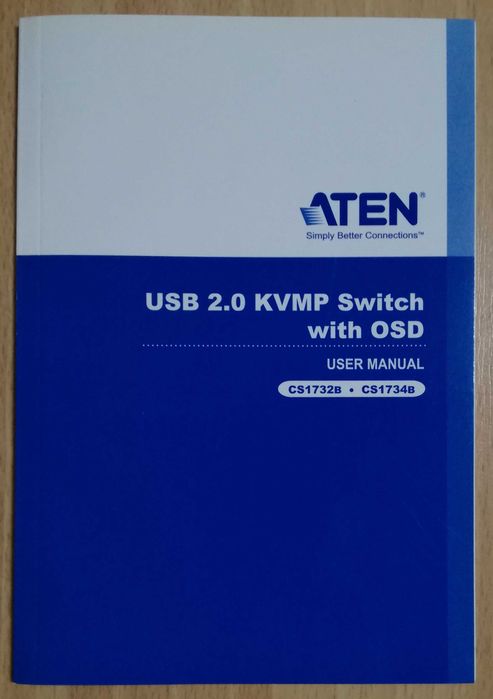 4-portowy przełącznik KVM ATEN CS1734B USB 2.0 KVMP Switch