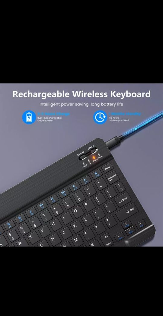 Teclado Bluetooth para pc e telemoveis