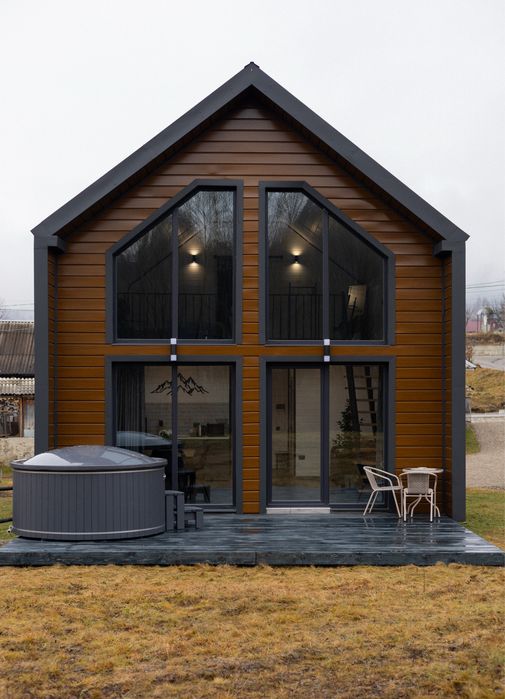 Відпочинок в Карпатах. Котедж з чаном. Оренда Микуличин Буковель. Шале