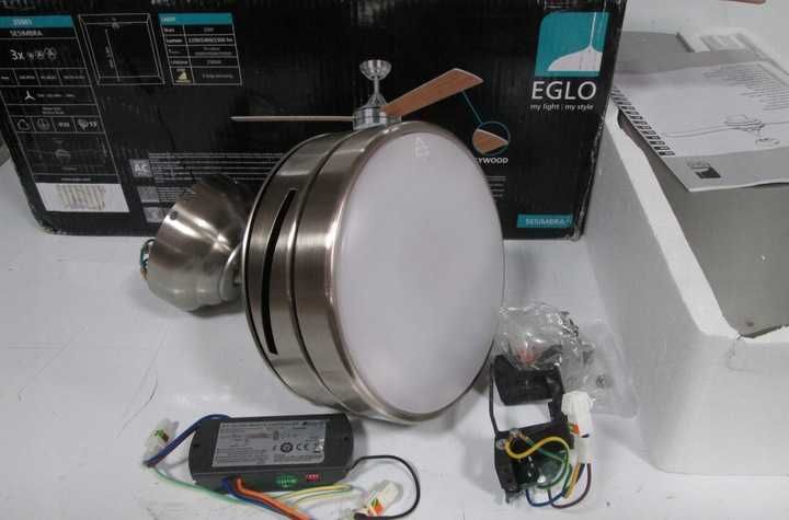 Eglo 35081 LED Wentylator sufitowy LED + pilot Eglo 35081srebra