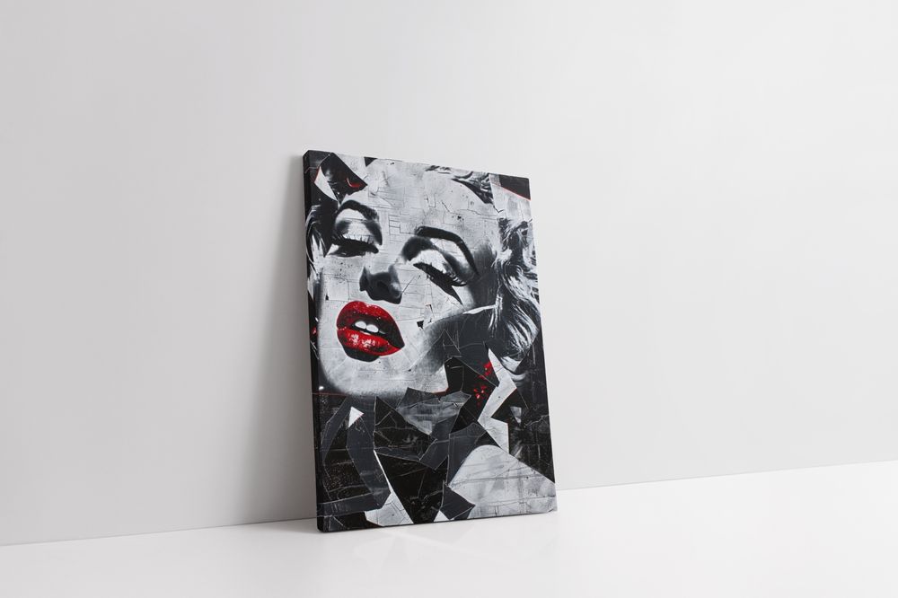 Obraz na płótnie Marilyn Monroe 60x80 cm - Ikona Popkultury w Pop-Art
