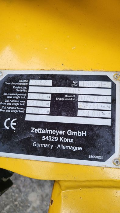 Ładowarka kołowa Zettelmeyer ZL 602 sprowadzona  ,jak nowa