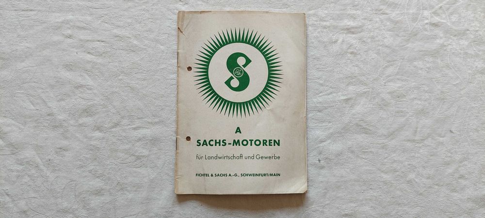 Prospekt reklamowy silników Sachs lata 40-te