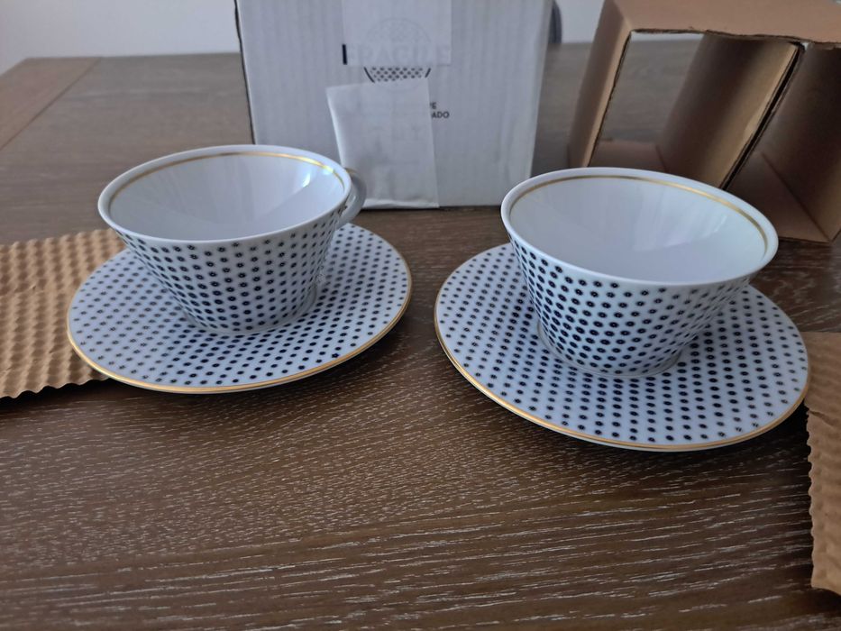 Vista Alegre Constellation d'Or - 2 chávenas de chá com pires