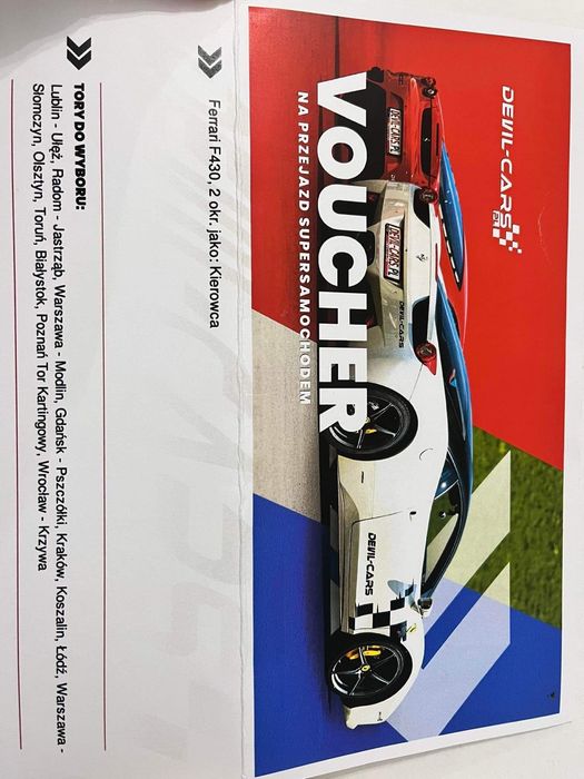 Voucher na przejazd Ferrari F430