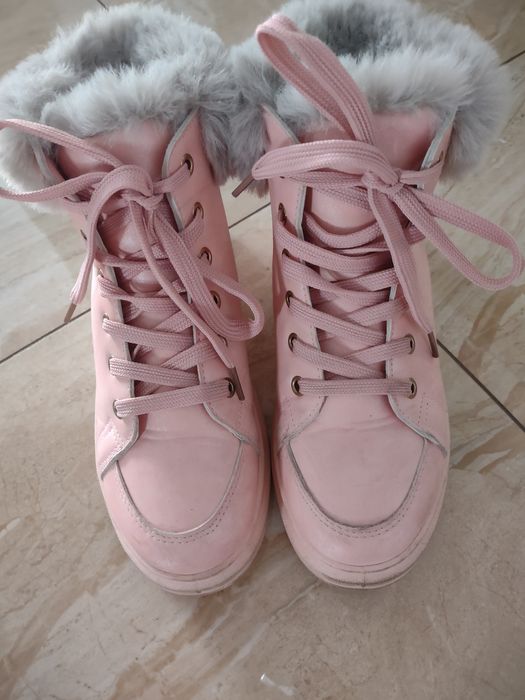 Buty zimowe dziewczęce r 36 (22cm)