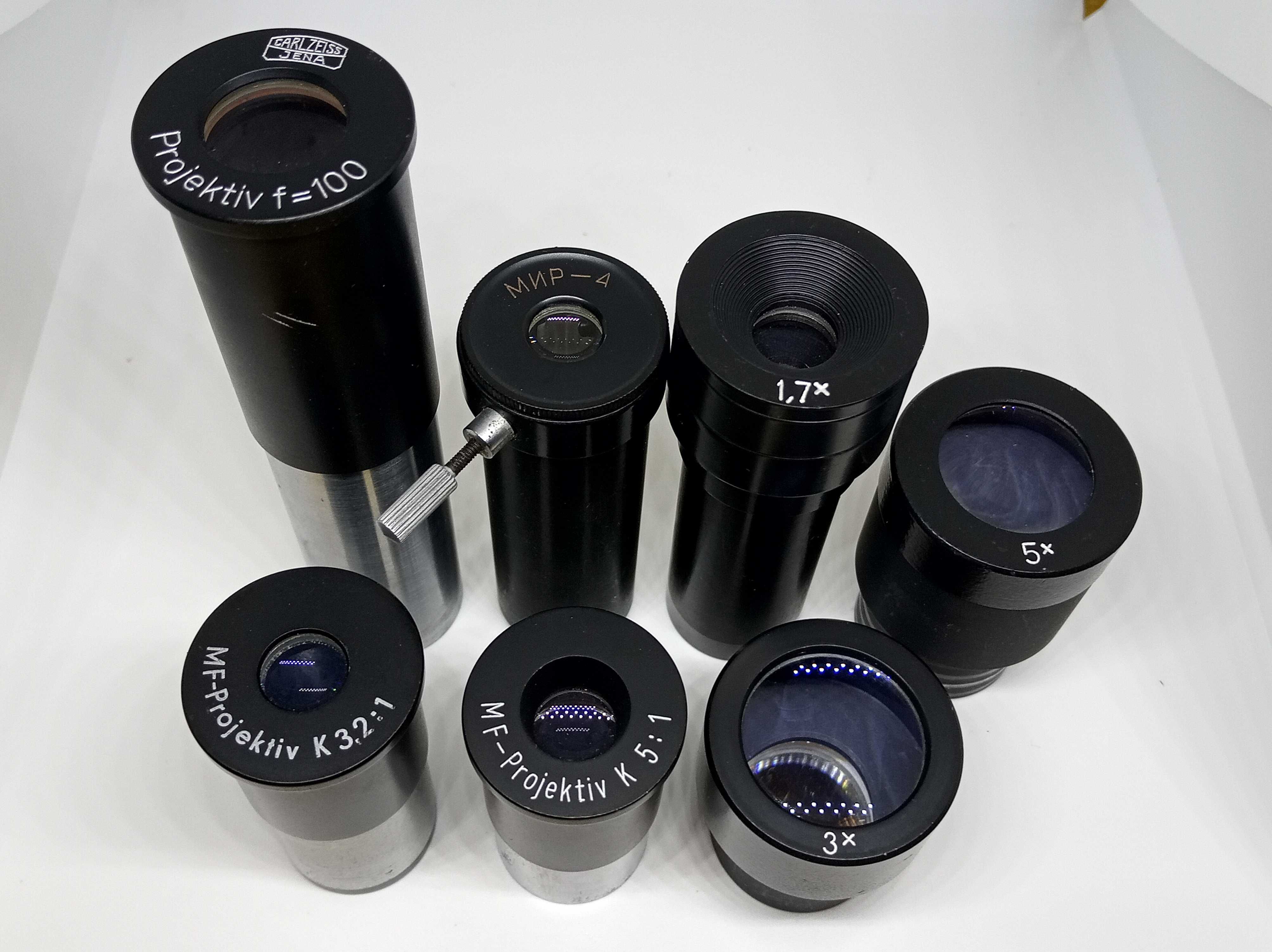 Окуляри мікроскопів Ломо Биолам МБИ Метам PZO МБС Carl Zeiss Reichert