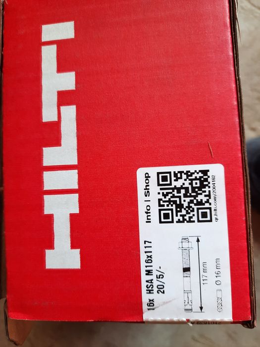 Hilti HSA kotwy dyble
