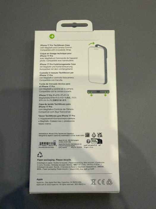 Capa IPhone 17 Pro TechWoven Azul