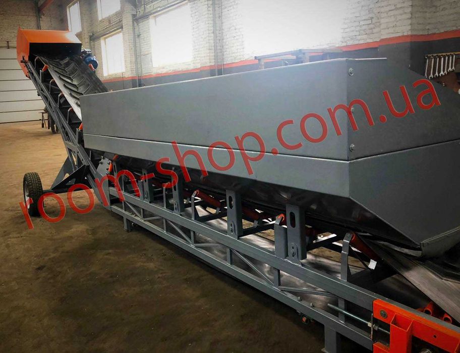 Бункеры-перегрузчики зерна, конвейера ленточные, транспортеры, конвеєр