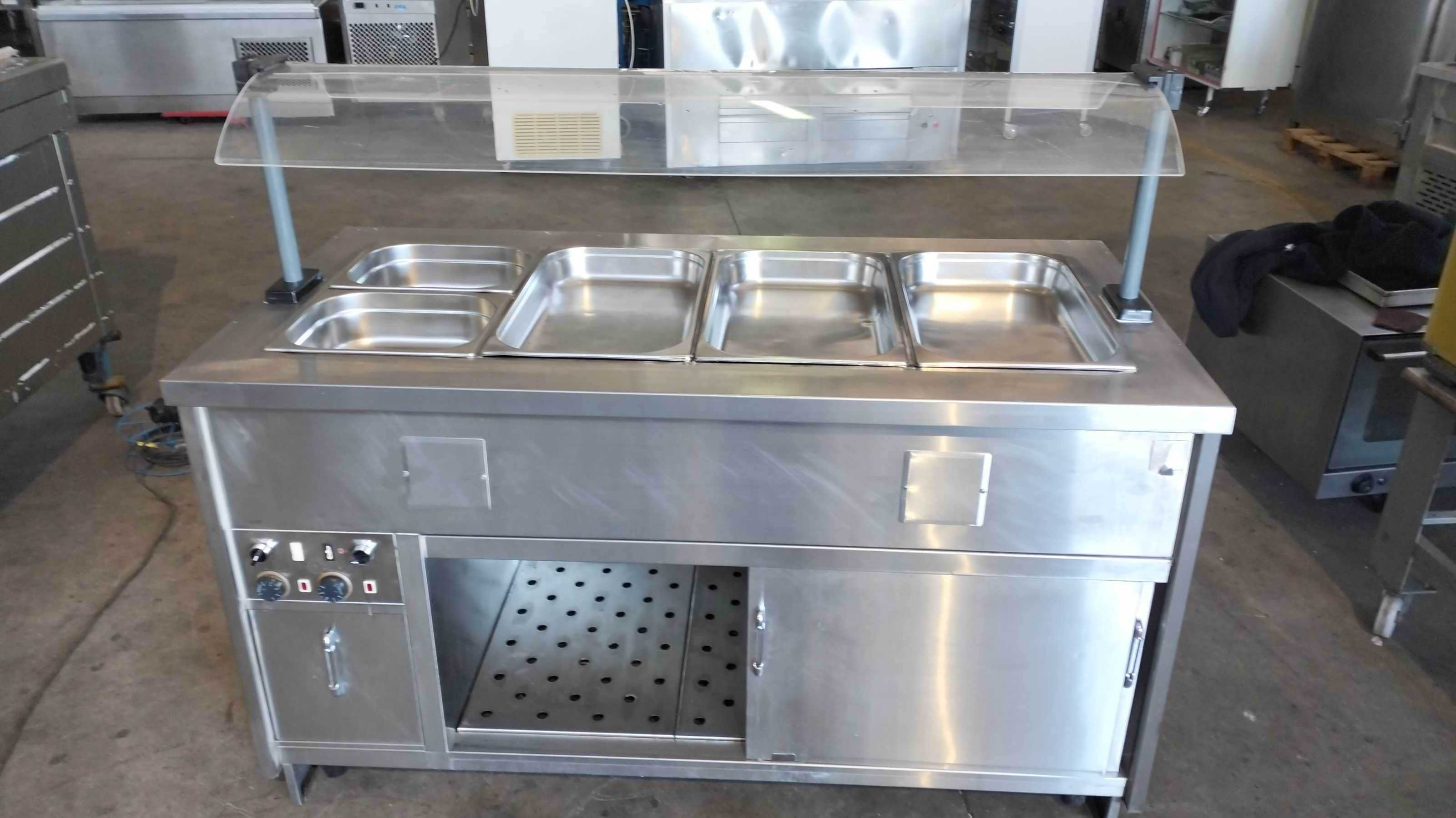 Banho maria quente buffet com estufa