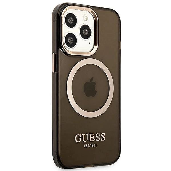 Etui Guess Gold Outline Translucent MagSafe na iPhone 13 Pro / iPhone