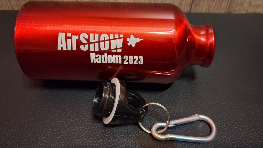 Bidon Aluminiowa butelka na wodę z karabińczykiem