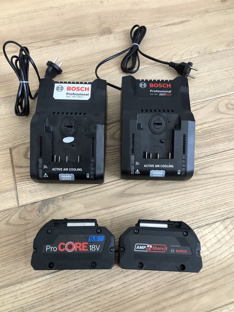 Зарядні пристрої ,зарядки,акумулятори Bosch 18V-16A, ProCore 5.5Ah