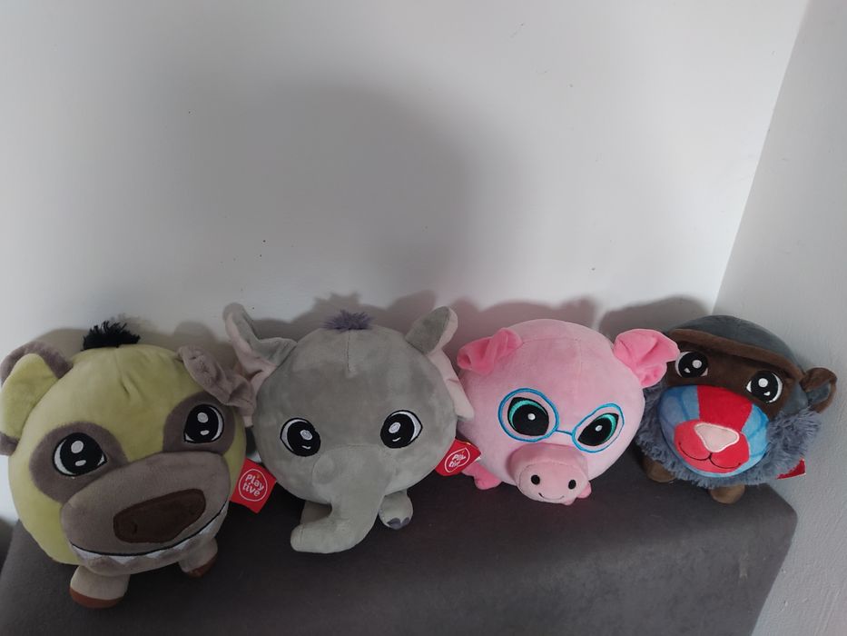 Playtive Lidl maskotki mandryl świnka śłoń lew
