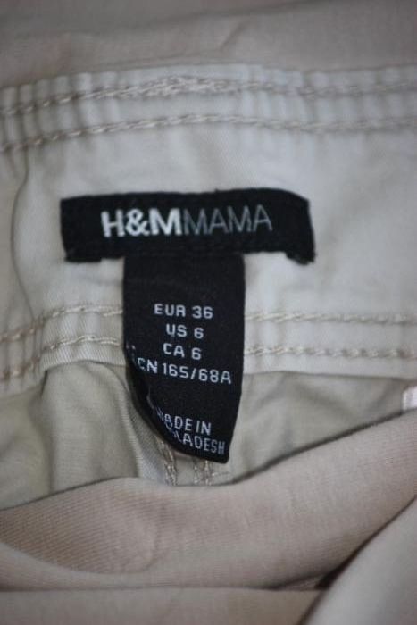 Calças Grávida, cor clara.