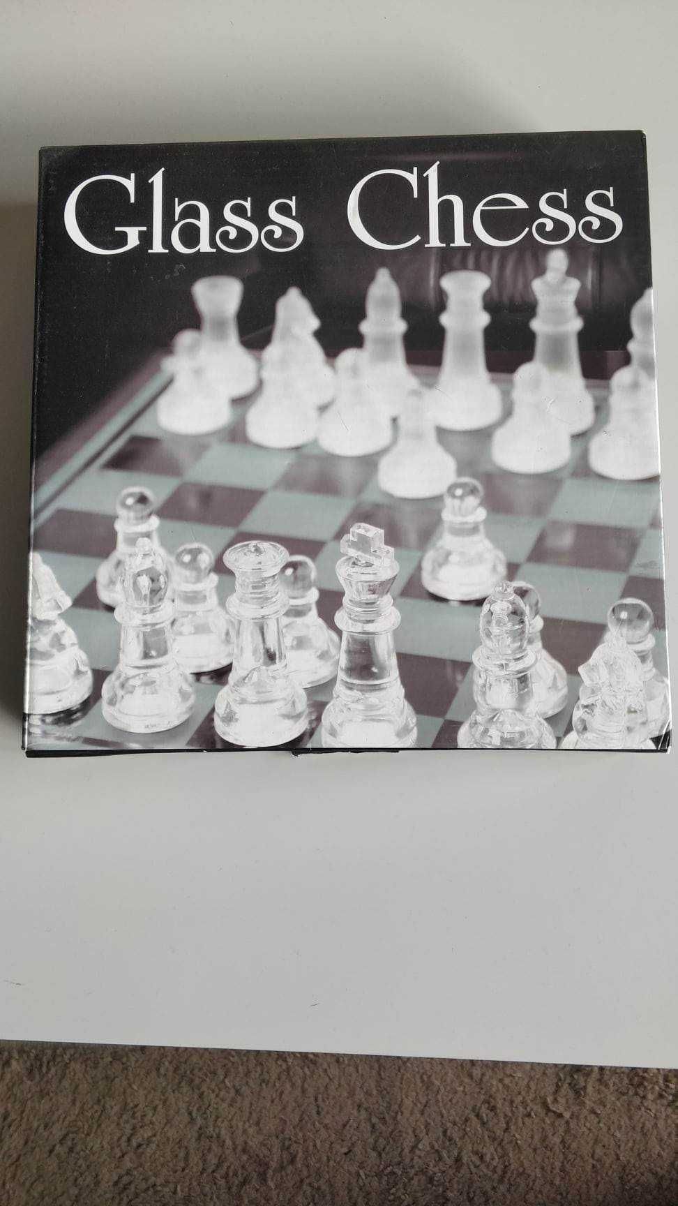 Eleganckie szklane szachy 25x25