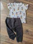 Spodnie i koszulka micky mouse H&M r 68-74