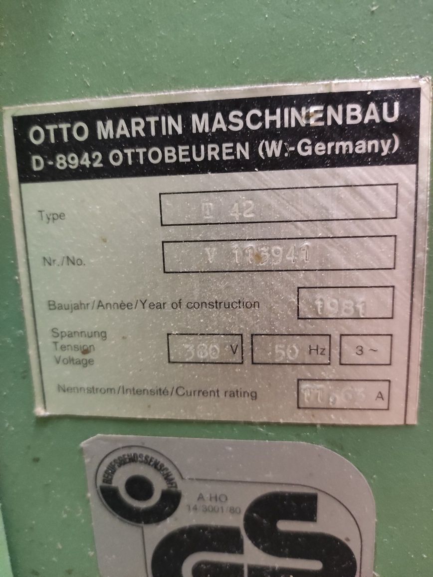 Grubościówka Martin T42 630mm strugarka grubiarka heblarka
