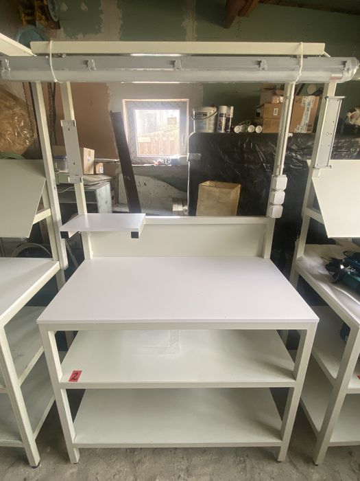 Profesjonalny stół roboczy, warsztatowy, przemyslowy z oświetleniem,FV