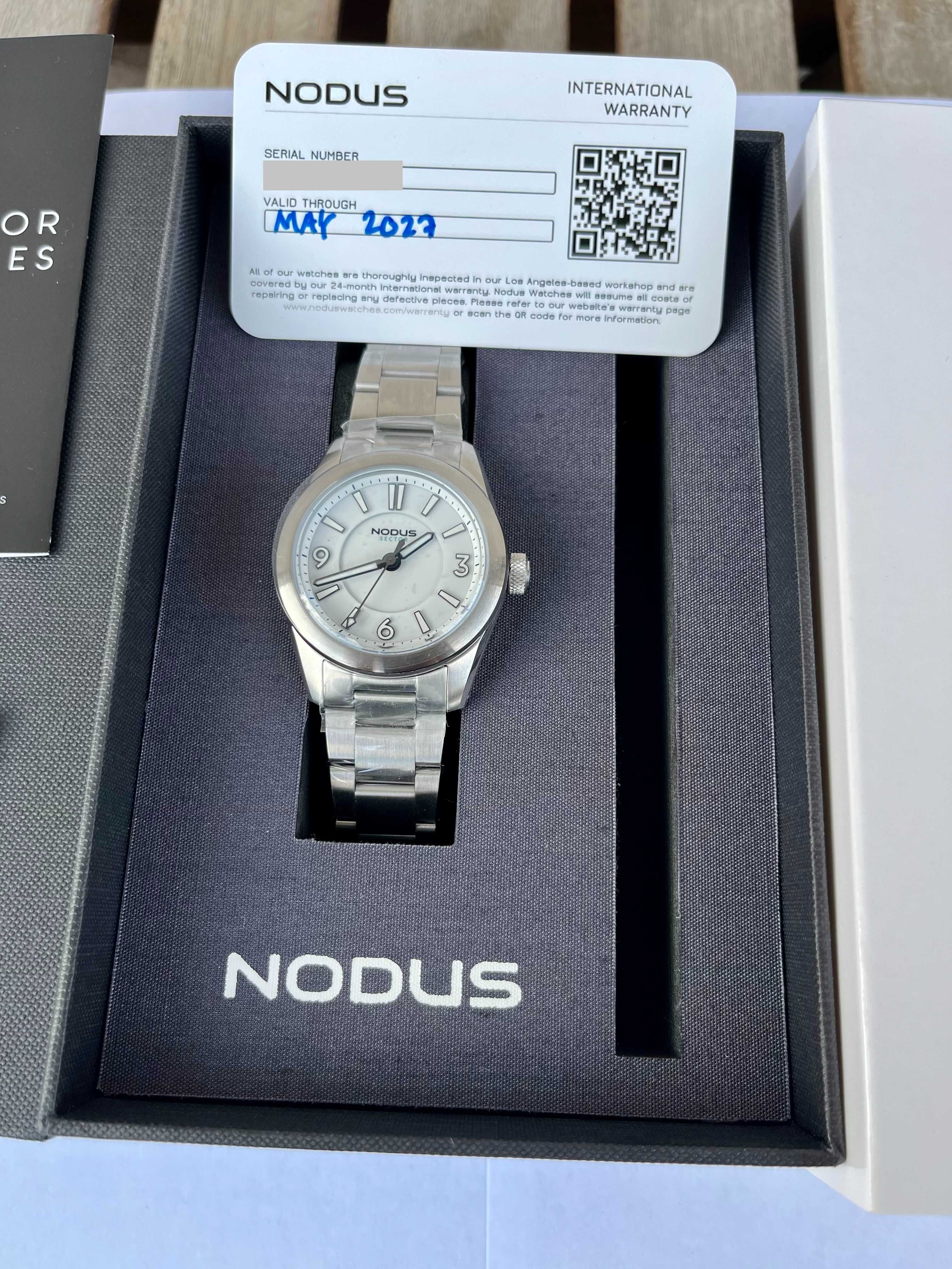 Nowy zegarek Nodus Sector Sport II w kolorze Frost (bialy)