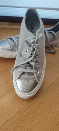 Trampki srebrne szare Converse 39,5 nowe